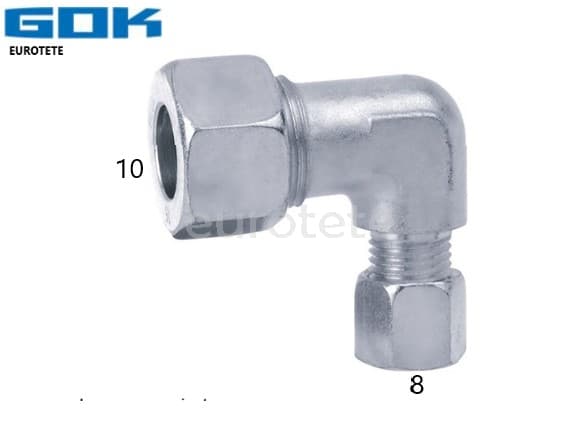 Reductor 10 mm a 8 mm L colze corbat instalacion gas