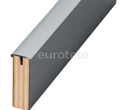 Canto T antigolpes gris plateado de 5 metros semiperfilado para mueble de camperizacion 3