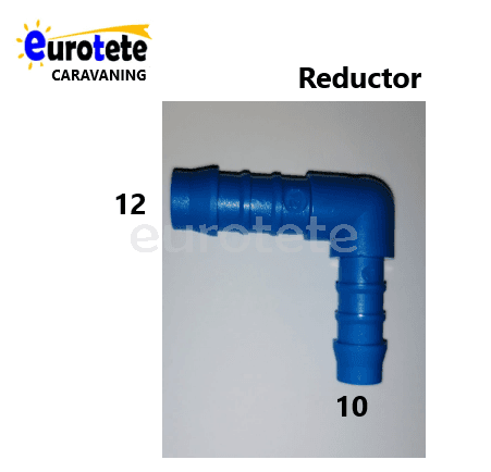 Reductor 12 mm a 10 mm en L per a manega aigua 1