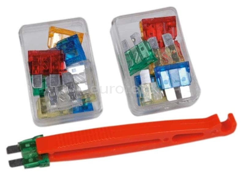Caja con 22 fusibles de recambio de 5 a 30 amperios  - 81069 - Eurotete