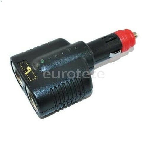 Enchufe universal doble multitoma 12 voltios o 24 voltios conector toma mechero  - 81010 - Eurotete