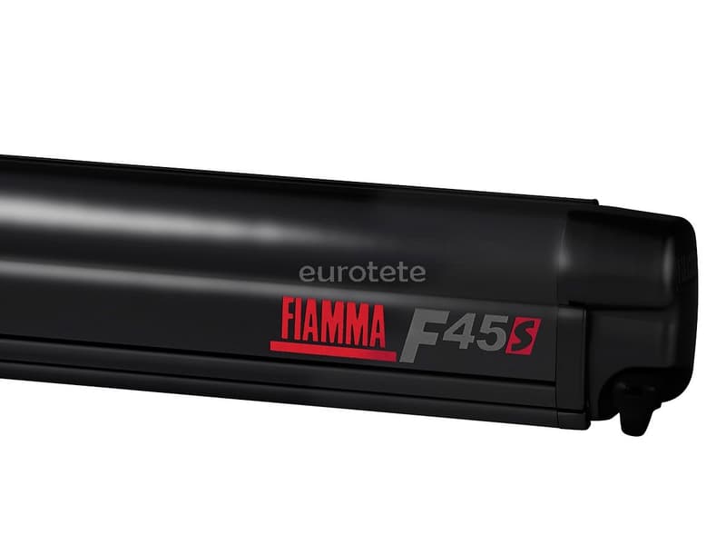 Toldo 300 X 250 Fiamma F45 S negro Deep Black 300 con tela gris Royal Grey  - 4377001 - Eurotete