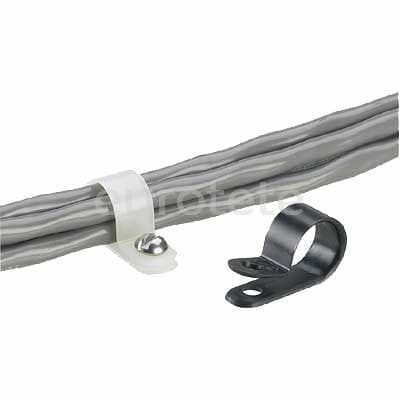 Cable atadura clip nylon 10 mm blanco instalacion electrica autocaravana caravana 1