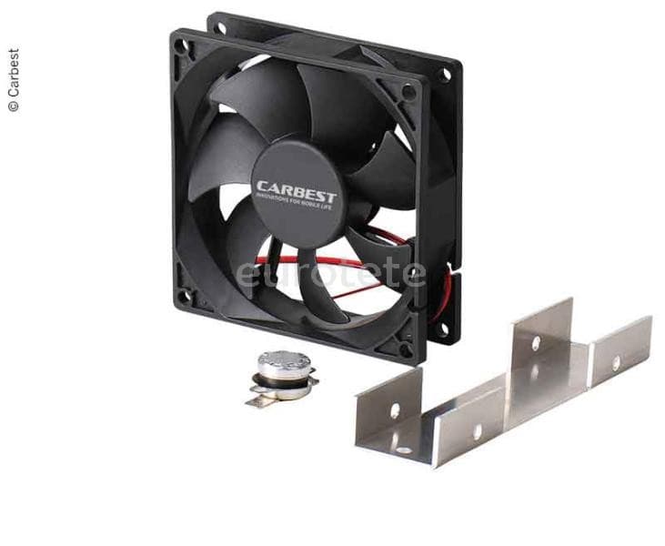 Ventilador nevera Carbest 92 mm x 92 mm a 12 volts  autocaravqana furgoneta camper camperitzacio 1