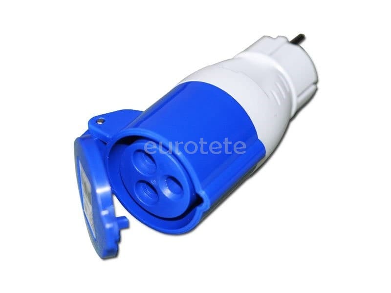 Adaptador CEE 17 masculina a schuko femella  - 35574 - Eurotete