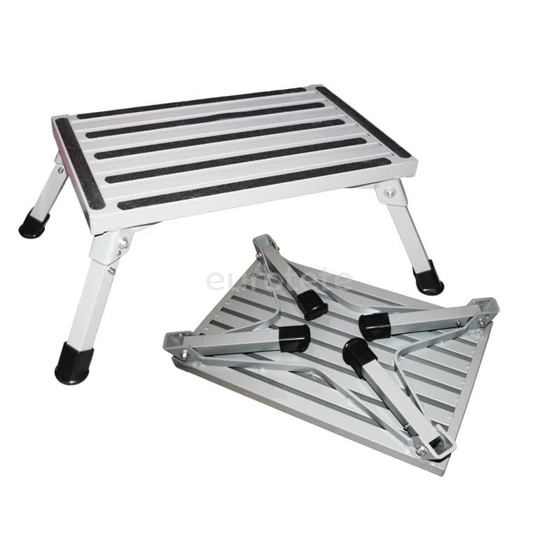 Esglao 48 x 37 tamboret plegable alumini per autocaravana o caravana  - 91184 - Eurotete