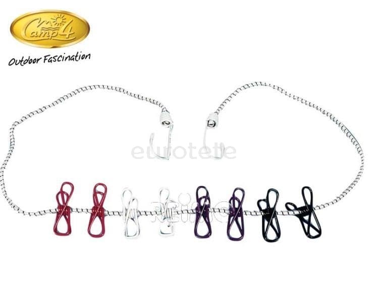 Estenedor corda pop amb pinces per caravaning  - 992101 - Eurotete