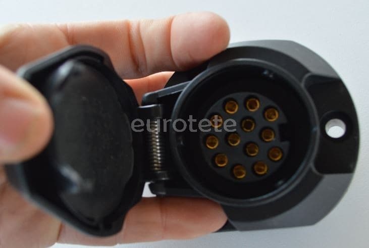 Toma de remolque de 13 polos contacto desconexión luz antiniebla trasera  - 82105 - Eurotete