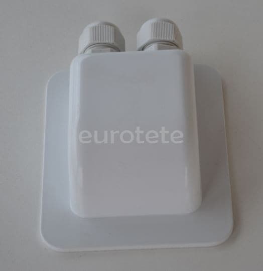 Pasatechos 2 vias blanco para placa solar  - 850491 - Eurotete