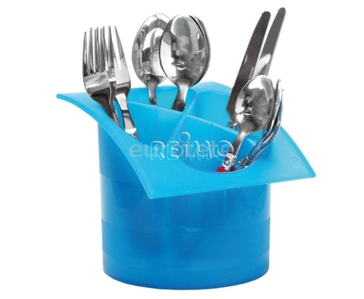 Recipiente cubiertos para cocina camping.