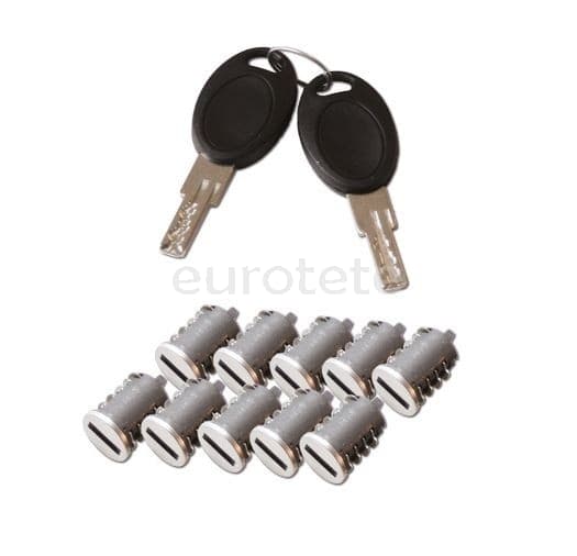 Bombines HSC puerta Kit 10 bombines con  2 llaves. Seguridad autocaravana.  - 880118 - Eurotete