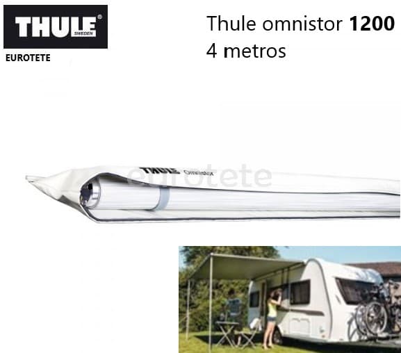 42410 reimo , thule-omnistor-1200-toldo-4-metros-x-2-5-m-gris-carcasa-blanco, toldo caravana 1