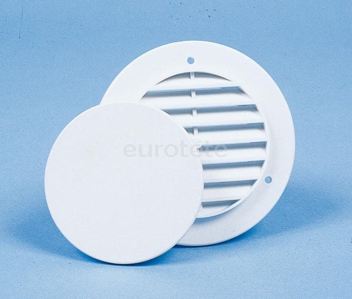 Reixeta rodona blanca ventilació amb tapa  - 881106 - Eurotete