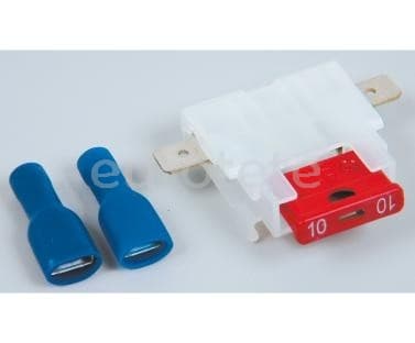 Base fusible de 10 ampers amb terminals i fusible  - 81090 - Eurotete
