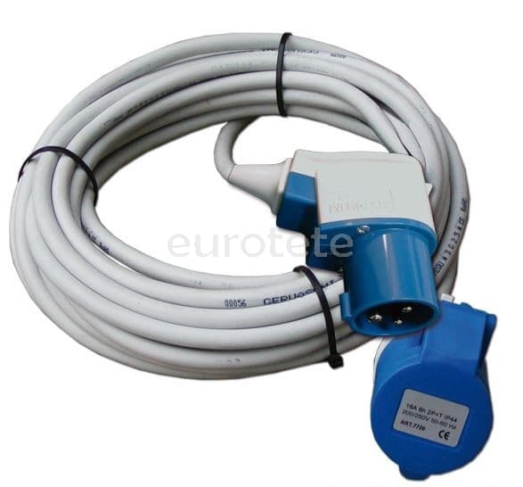 Cable IP44 conector en ángulo.  10 metros . 3 x 2,5
