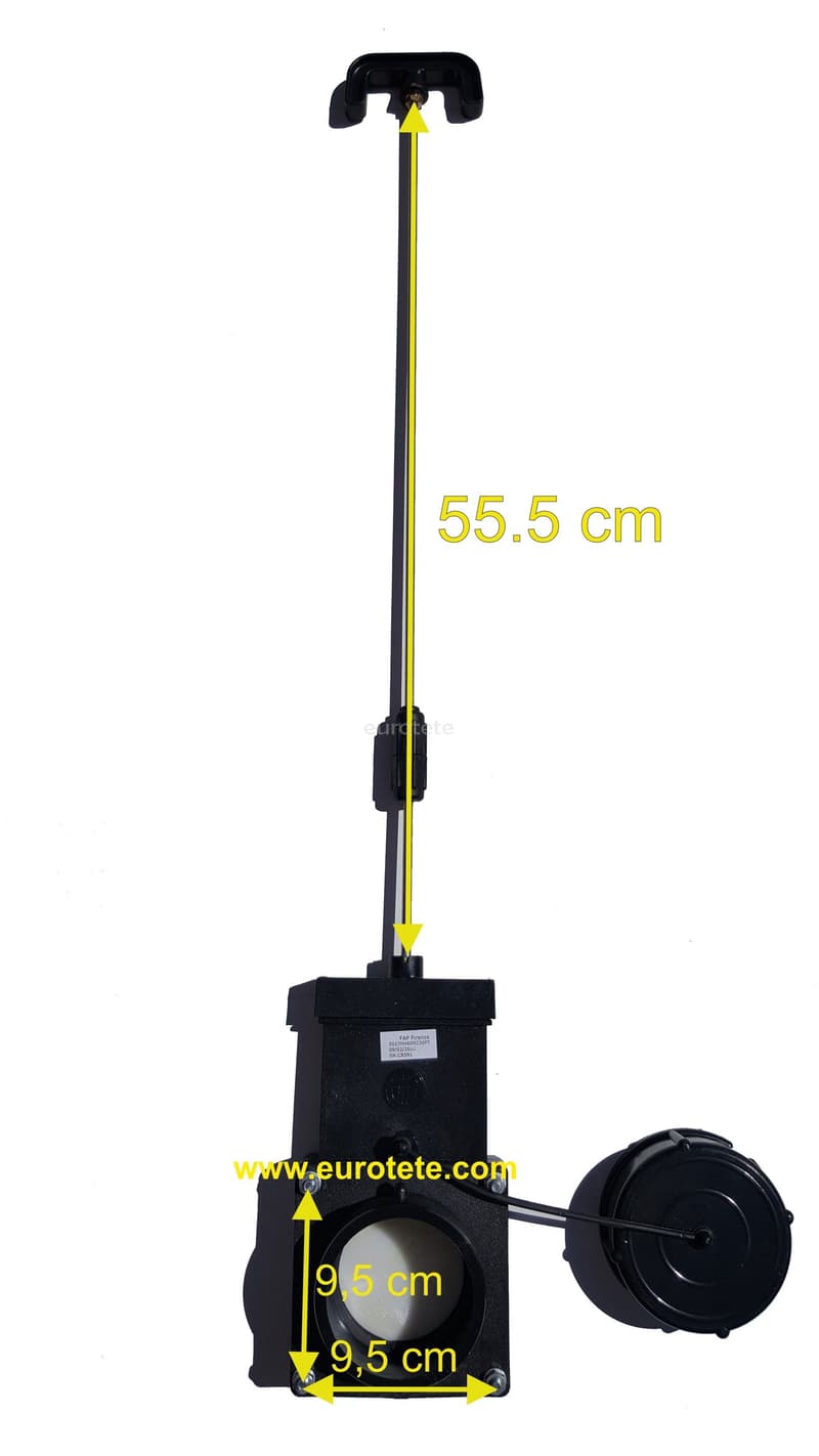 Vàlvula de 3 polzades amb canya llarga 55.5 cm per descarregar  - 965134 - Eurotete