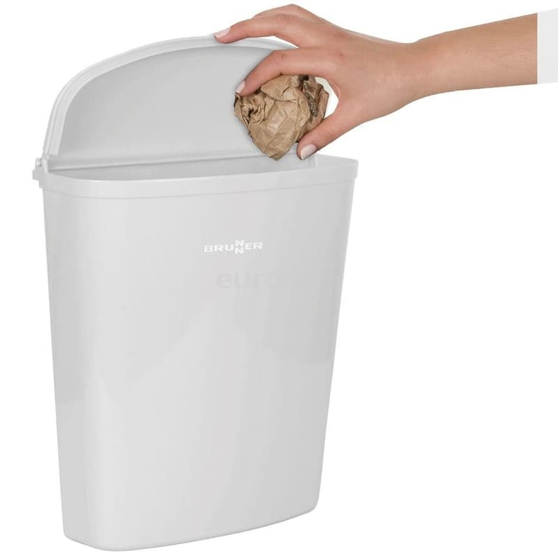 Papelera Brunner blanco 5,5 litros o cubo basura para autocaravana  - 7427021N - Eurotete