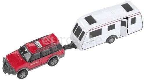 Coche con caravana miniatura juguete infantil regalo kids niños  - 67108 - Eurotete