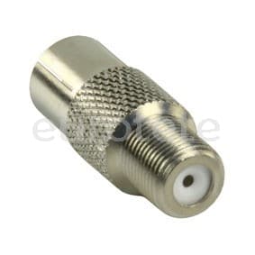 Conector F hembra a conector coaxial de antena hembra
