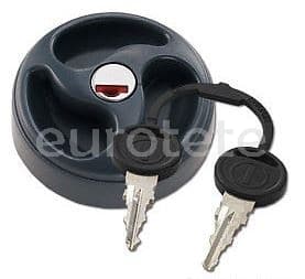 Tapon bocana agua negro Zadi con llave para autocaravana 1
