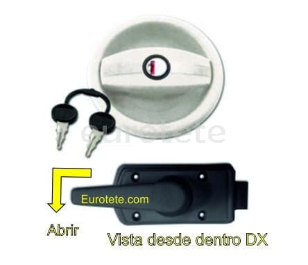 Zadi DX circular amb mandíbula interna i claus de bloqueig  - 4389 - Eurotete