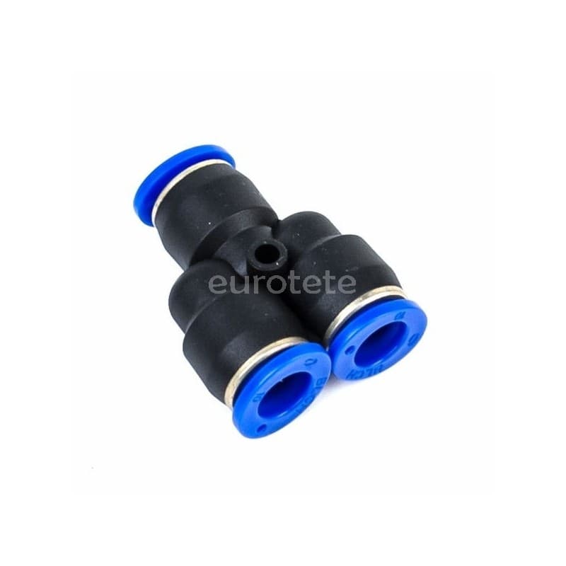 Racor 10 mm  Y instantaneo para tubo de agua  - 837559 - Eurotete