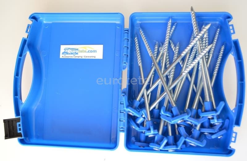 Caja de estacas o piqueta para camping y accesorios de caravana 4