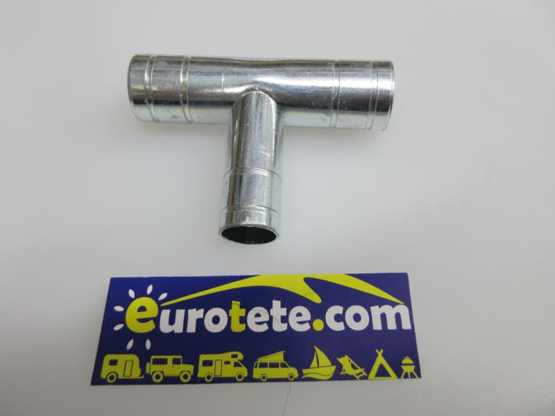 Racor T metalico de 3 vias Ø 20 x 20 x 16 mm calefaccion agua 1