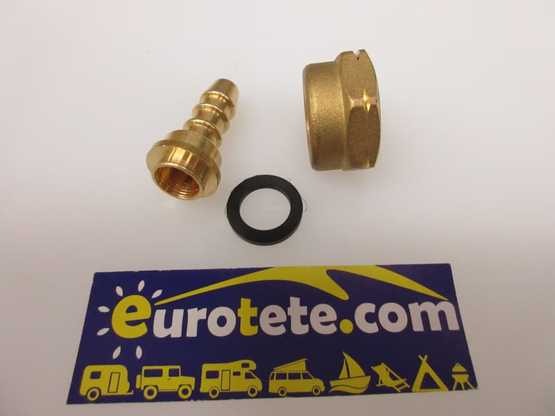 Racor izquierda manguera gas para regulador con tuerca  - BR13230 - Eurotete