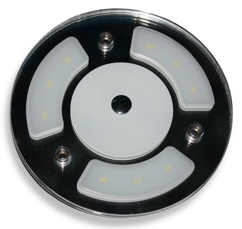 Plafon led 10 cm redondo de  con 2 posiciones a 12 voltios  - 223288 - Eurotete