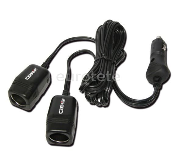 Allargador pren 12 volts amb 2 vies de dispositiu per al encenedor del vehicle