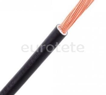 Cable 4 mm flexible universal negro  - 09919 - Eurotete