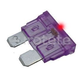Fusible 3 amperios luminoso led  - 03979 - Eurotete