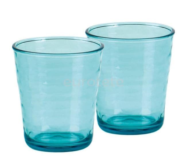 Vaso policarbonato azul verde con 2 unidades  - 929090 - Eurotete