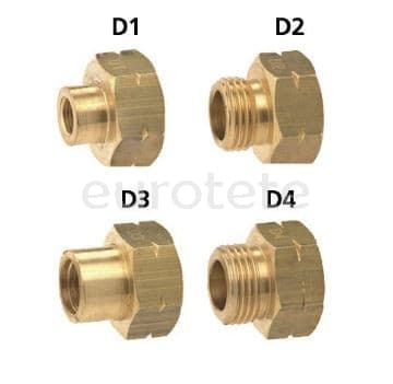 Gok adaptador Euro fuell set D1 D2 D3 D4 omplert gas estacio servei europea per autocaravana  - 75136 - Eurotete