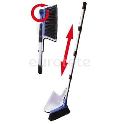 Escombra plegable amb recollidor i manec telescopic  - 9407362 - Eurotete