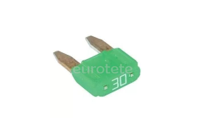 Fusible mini 30 amperios verde para dispositivo seguridad electricidad 1