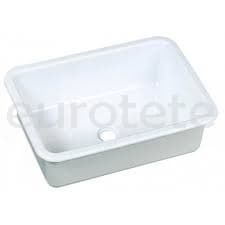 Aiguera 37 X 26,5 cm blanc plastic per cuina furgoneta camper  - 210804 - Eurotete