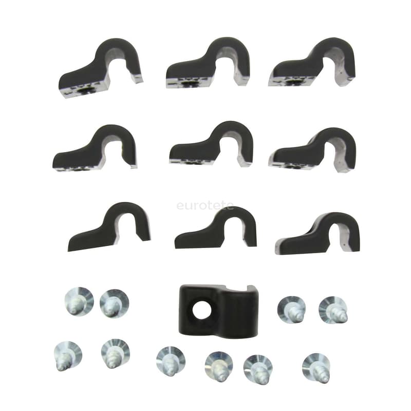 Organizador 10 ganchos pared o techo para malla y 10 tornillos para furgoneta camper