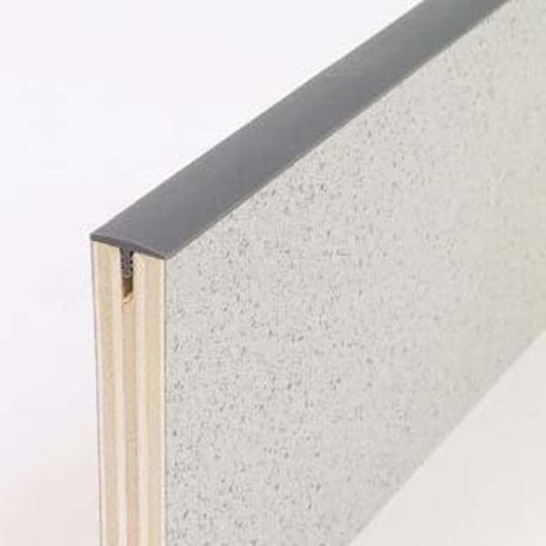 Canto perfil T negro de 5 metros para mueble camperizacion