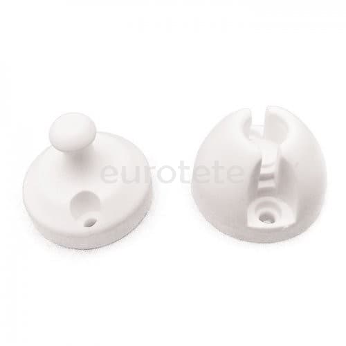 Retenedor puerta Laika redondo blanco para autocaravana 1