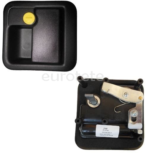 Cerradura puerta FAP FIRENZE 1059HZHB51PEN  negro sin llave para autocaravana o caravana 1
