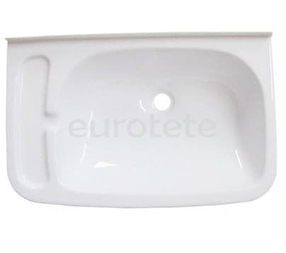 Lavabo 47 x 30 cm blanc rectangular per al bany