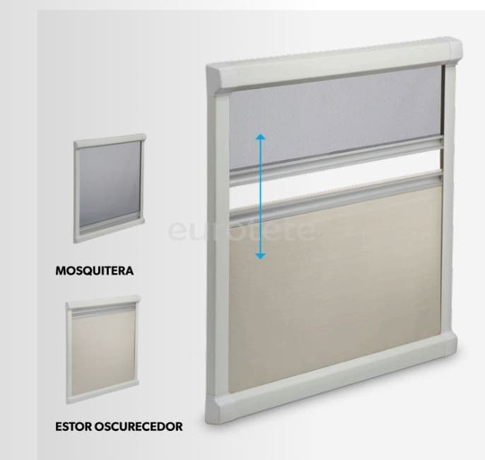 Dometic DB1R 680 x 630 marc + enfosquidor + mosquitera per a caravana o autocaravana  - 37806 - Eurotete