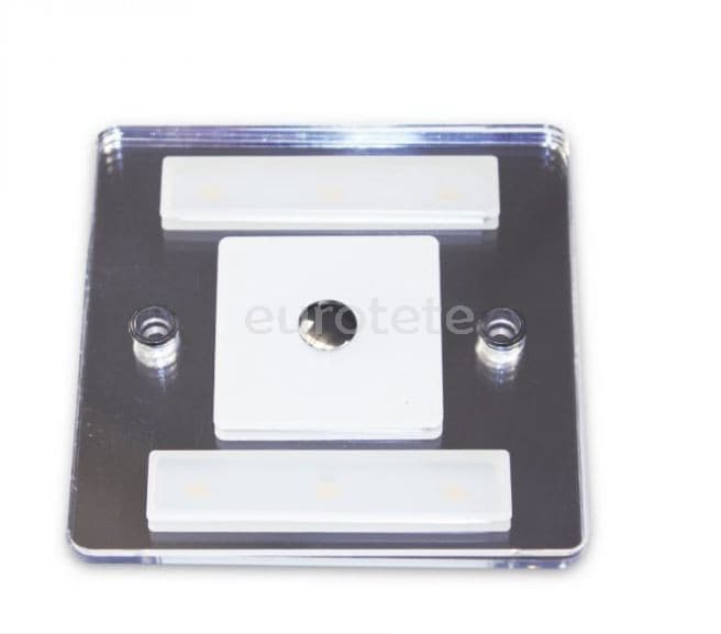 Plafon led 10 x 8 cm touch quadrat amb 2 posicions a 12 volts  - 228948 - Eurotete