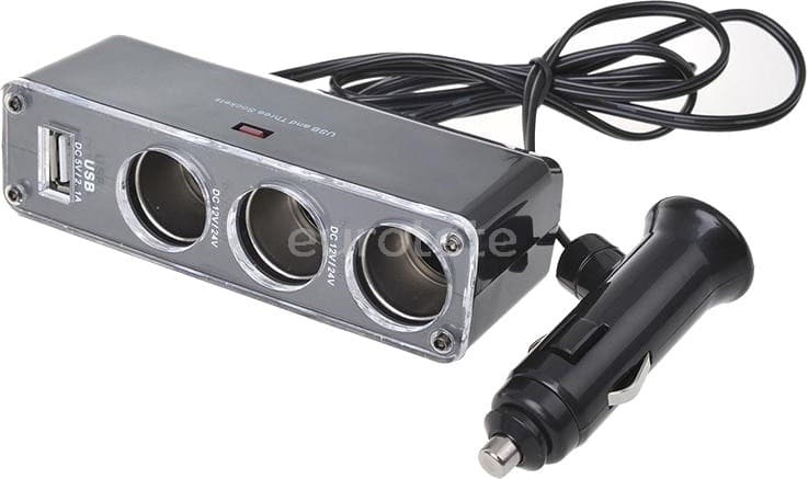 Usb endoll 3 vies de 12 o 24 volts encenedor