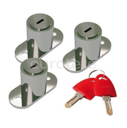 Fiamma Safe door 98656M157 kit de 3 panys i 6 claus iguals  - 56M157 - Eurotete