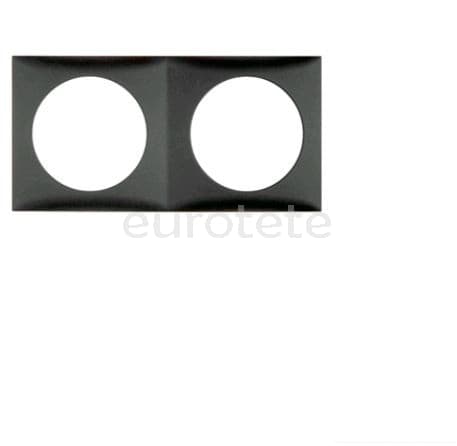 Berker marc doble gris antracita negre per interruptor electricitat  - 83151 - Eurotete