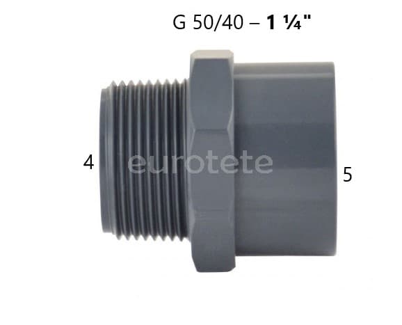 vàlvula drenatge, connector-g-50-40-1-drenatge-canonada-aigua, vàlvula aigua 1