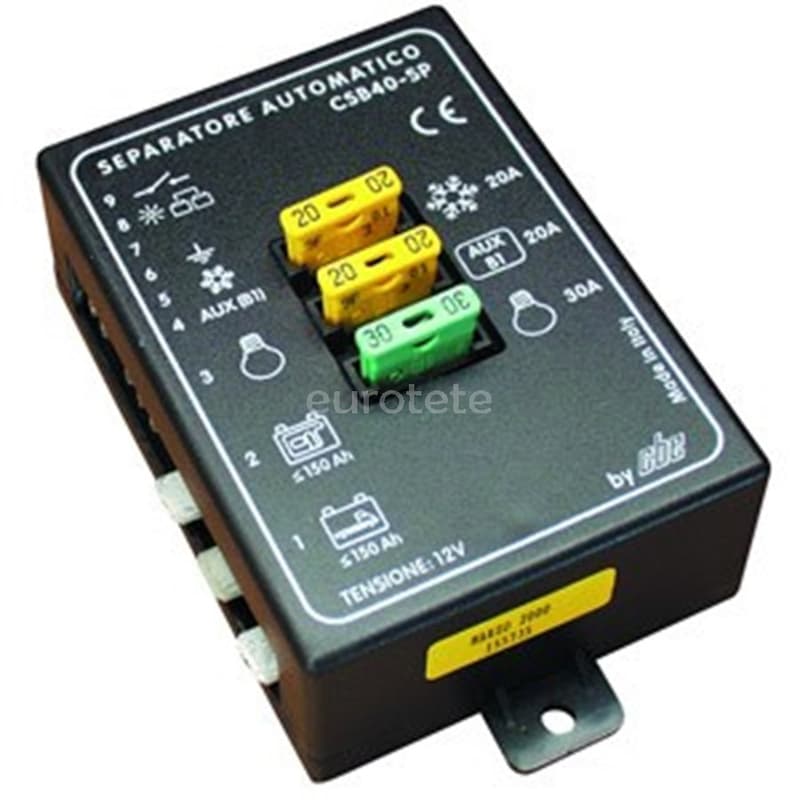Separador bateria automatic CBE 40 SP a 12 volts autocaravana campertzacio camper 1